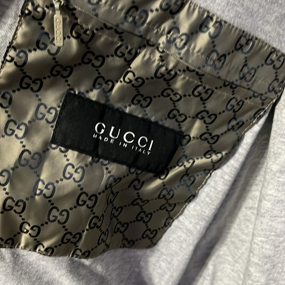 Gucci Mens Jacket Double Gucci Logo Size XL 54 - Picture 5 of 7